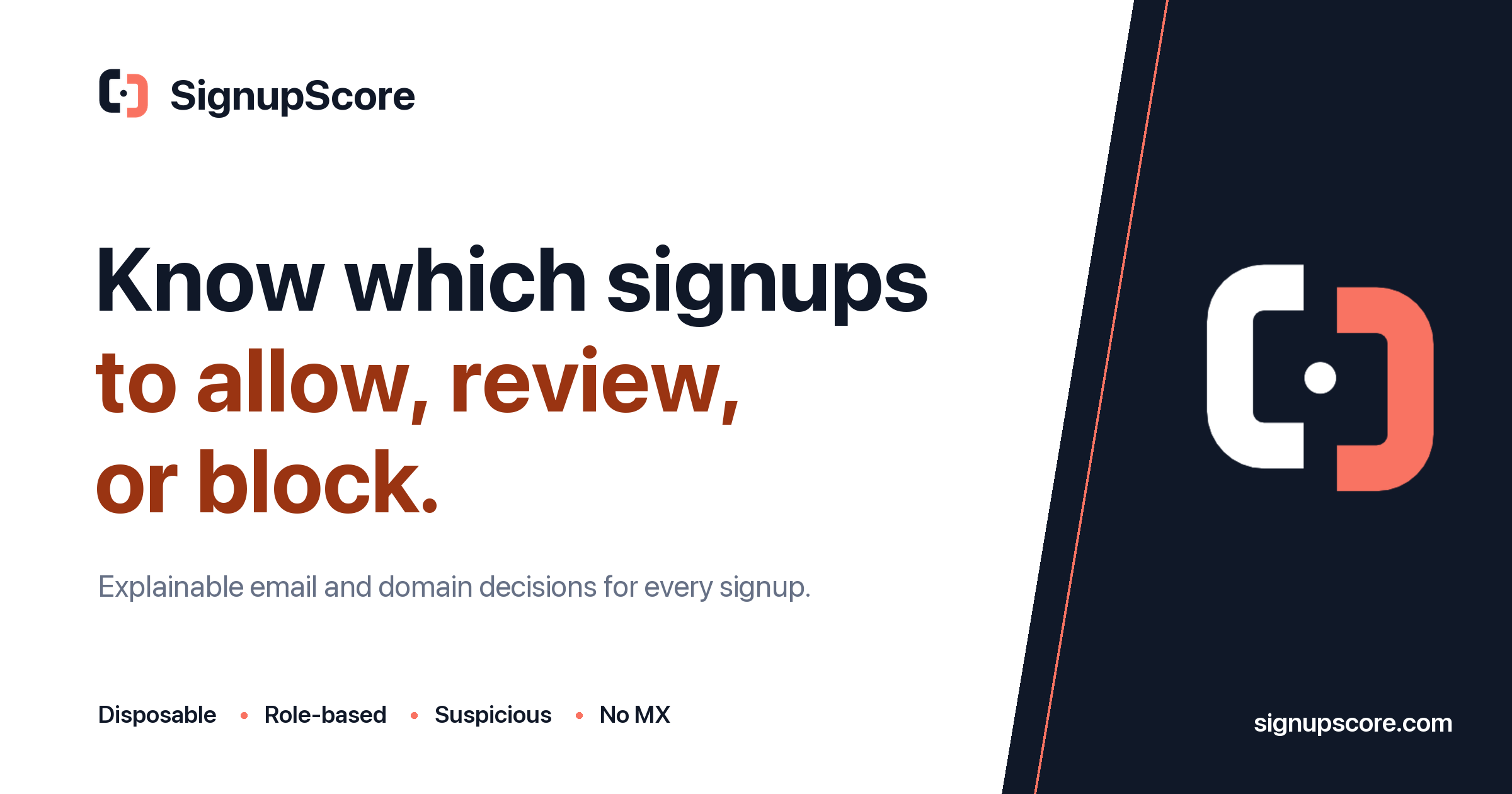 I built a tool that block fake signups, temp mails for your product. logo